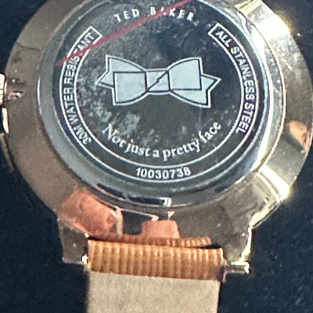 NEW with Tags! Ted Baker London Watch Brown Leather Rose Gold Date Display - Picture 4 of 16